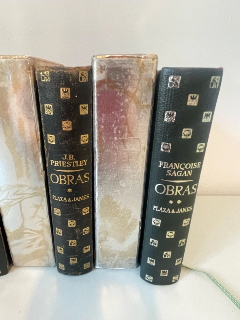 Vintage Plaza & Janés Spanish Literature Collection 5 Books Decorative Slipcases